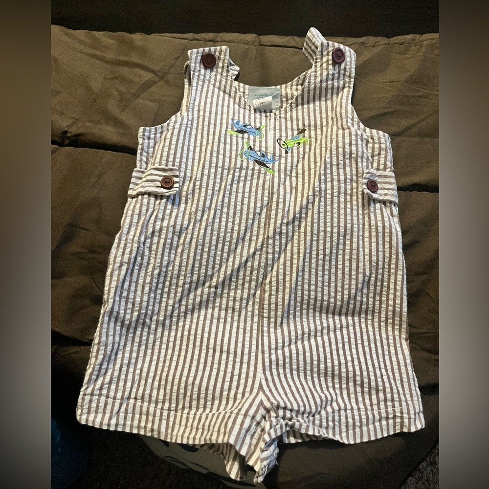 Romper with airplanes